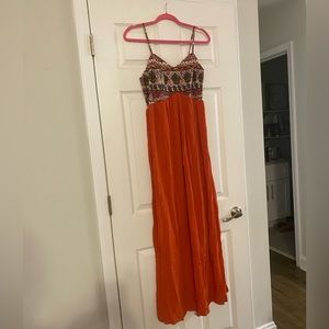 EUC Boho Maxi Dress Large